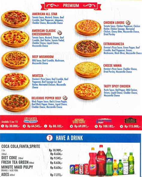 harga pizza domino terbaru